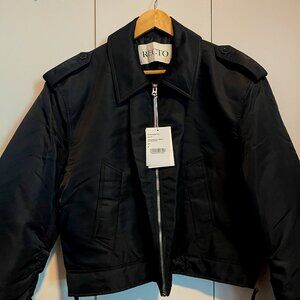 Recto Black Toulouse Bomber Jacket